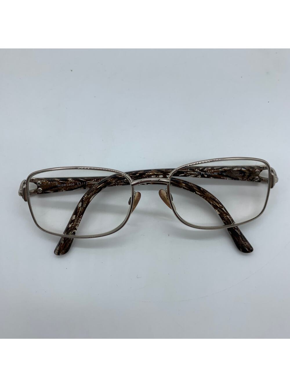 Women's Prescription Glasses Taupe Lace 3/17-155-Made in Italy